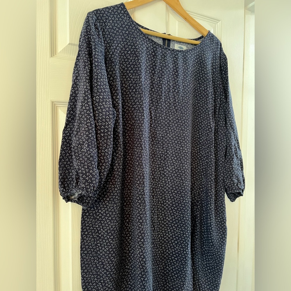 Old Navy Blue Patterned Dress - Picture 8 of 10